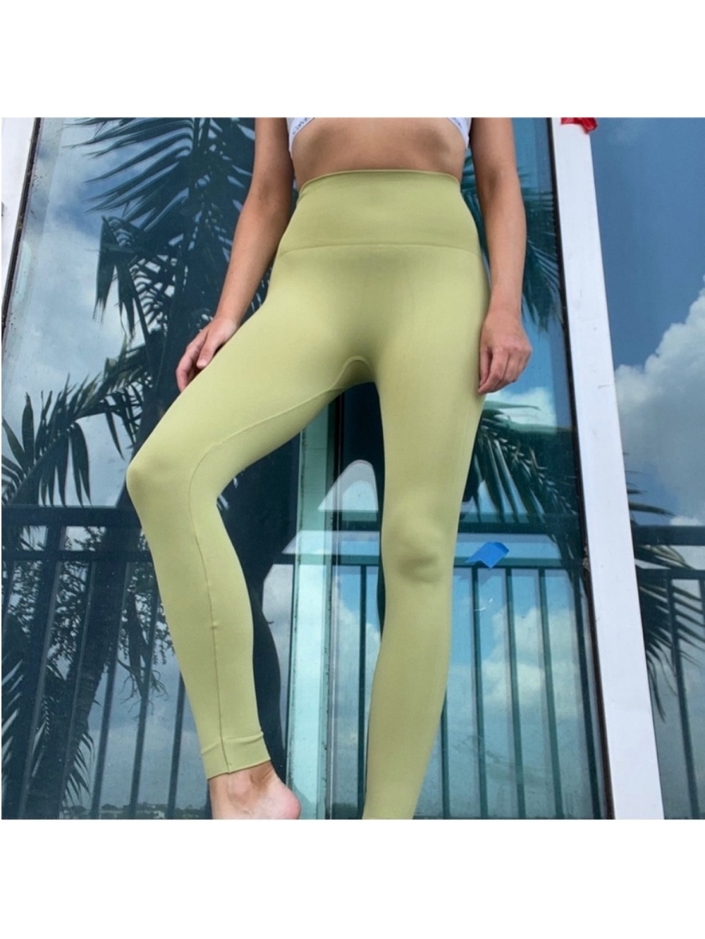 Set Active Green Leggings XS